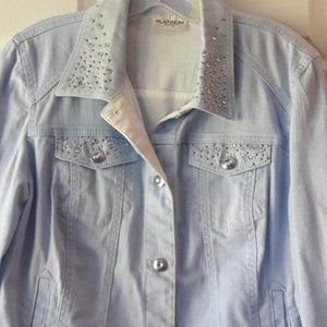 Chico's Denim jacket- Ready for Nashville- EUC!